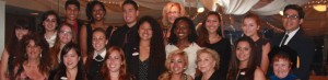 2012 recipients of Kiwanis of Rolling Hills Estates Scholarships pose with sponsor Jackie Glass