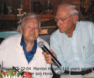 Marion Higgins, 111 years old