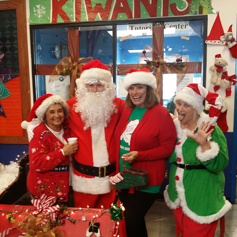 Santa and helpers Boys and Girls Club 20141206