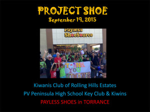 Kiwanis Club of RHE Project Shoe 2015